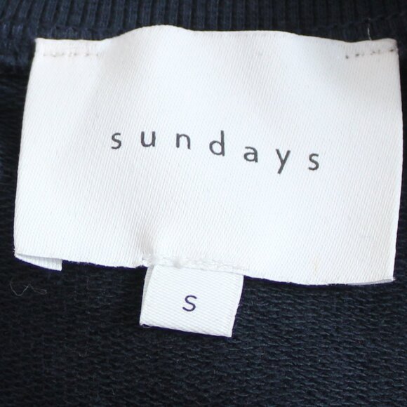 Sundays Navy Blue Flutter Sleeve Elasticized Hem Jumpsuit Size Small - Picture 5 of 8